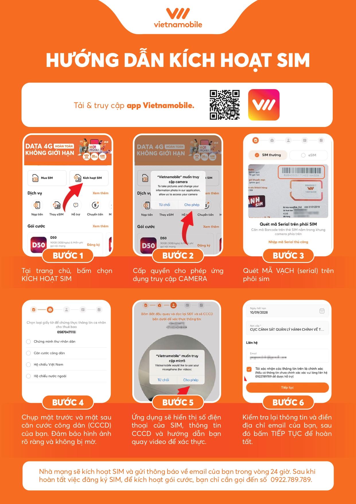 Hướng dẫn kích hoạt sim Vietnamobile siêu đơn giản