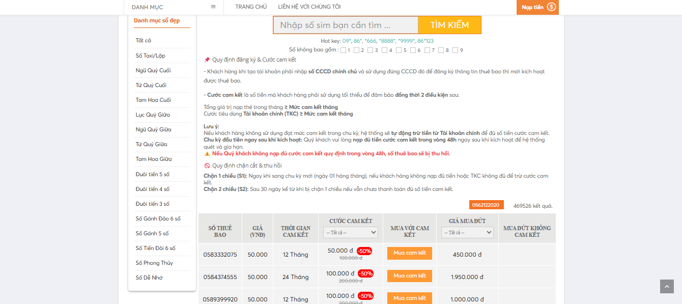 Hướng dẫn mua sim số đẹp trên shop.vietnamobile.com.vn