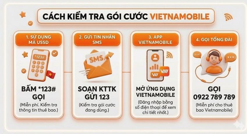 Hướng Dẫn Cách Kiểm Tra Gói Cước Vietnamobile Đang Dùng Đơn Giản