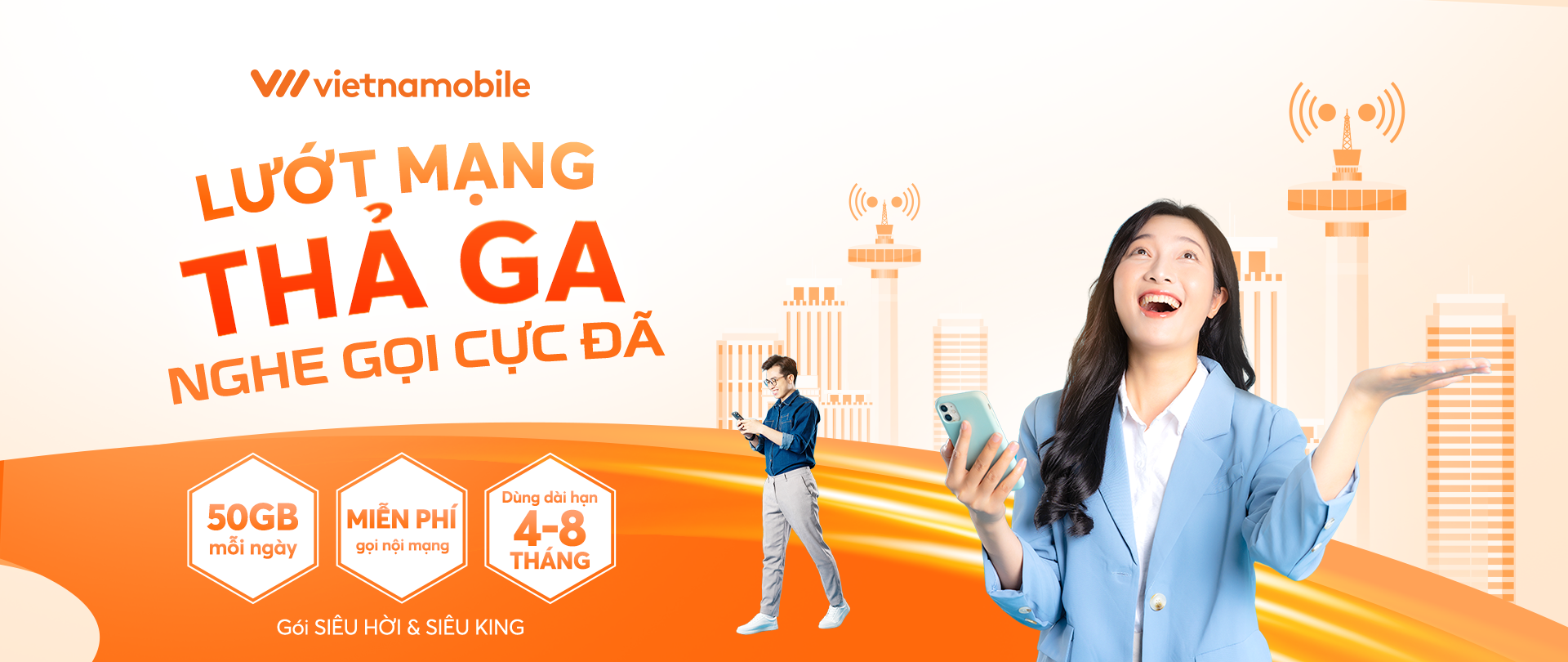 VIETNAMOBILE RA MẮT GÓI CƯỚC DÀI HẠN 3 THÁNG 6 THÁNG LƯỚT MẠNG THẢ GA, NGHE GỌI CỰC ĐÃ