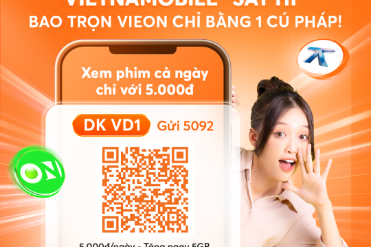 Vietnamobile “Say Hi” cùng VieON!